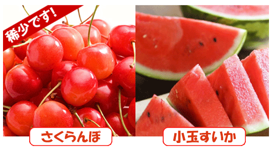 さくらんぼ・小玉すいか